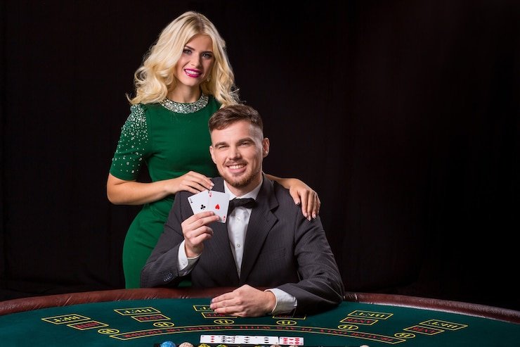 Multiple camera angles capturing casino game show action with live dealer and interactive gaming elements